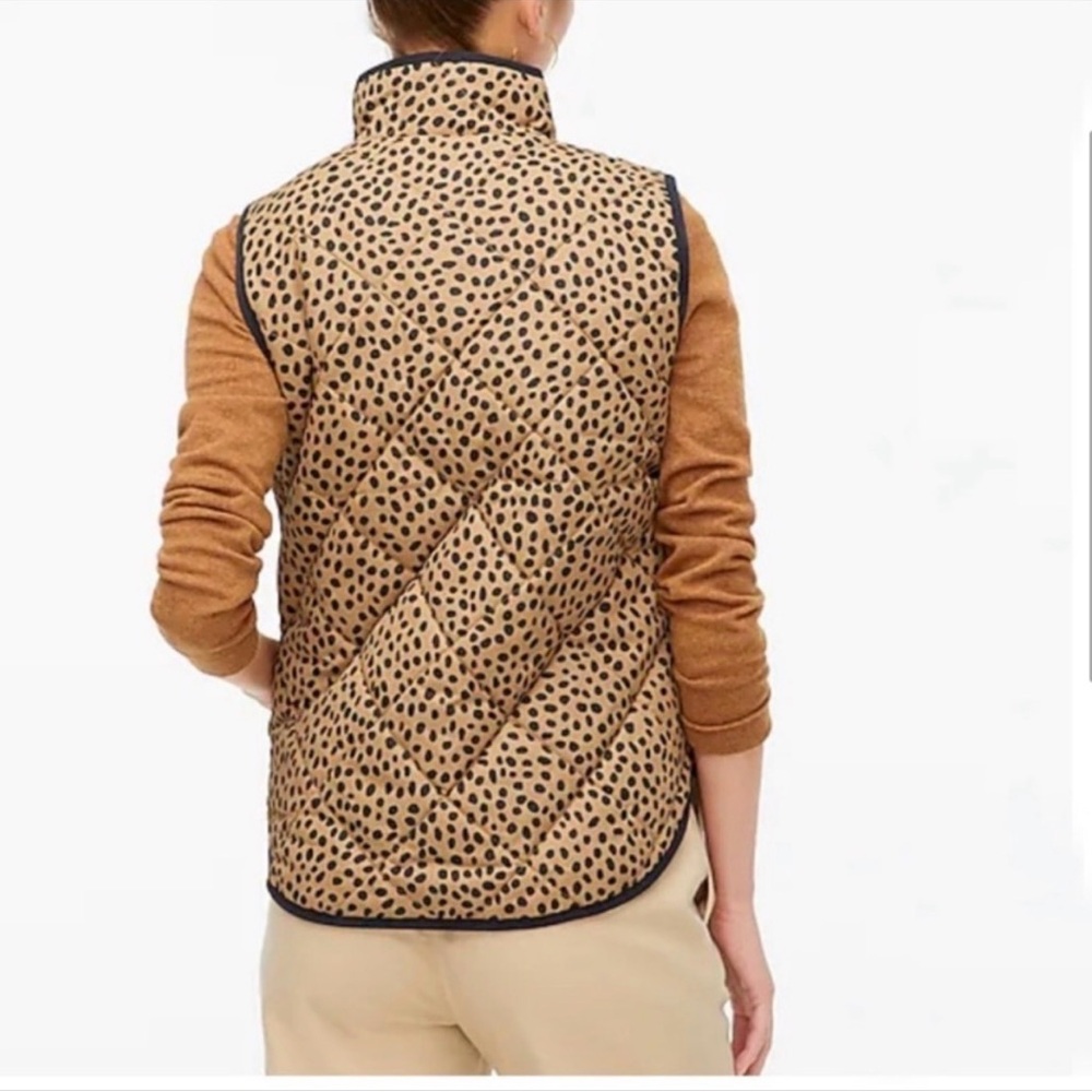 J. Crew Animal Print quilted vest - Picture 7 of 7